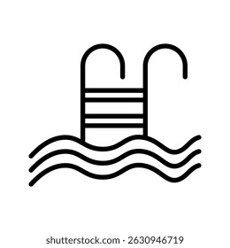Swimming pool icon. Pool, water pool icon symbol. Vector illustration