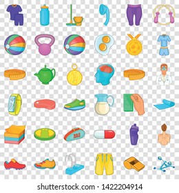Swimming pool icons set. Cartoon style of 36 swimming pool vector icons for web for any design
