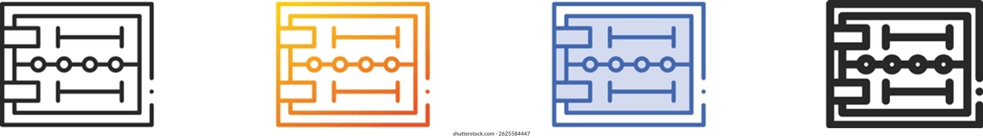 swimming pool icon.Thin Linear, Gradient, Blue Stroke and bold Style Design Isolated On White Background