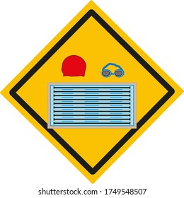 kit de ilustraciones de piscina, vector