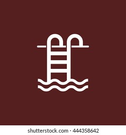 swimming pool ladder icon
