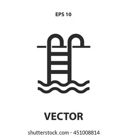 swimming pool ladder icon