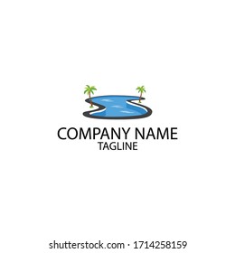 swimming pool logo. Can be used for icons.