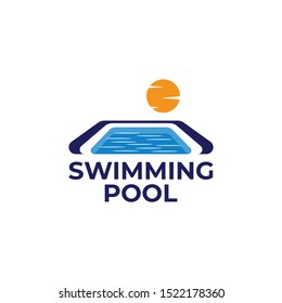 Swimming Pool Logo Design Vector
