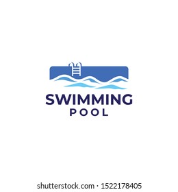 Swimming Pool Logo Design Vector
