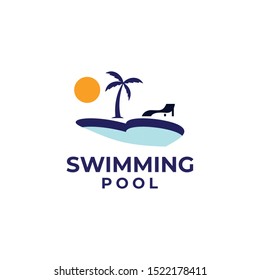 Swimming Pool Logo Design Vector