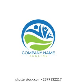 Swimming pool Logo Template Design.