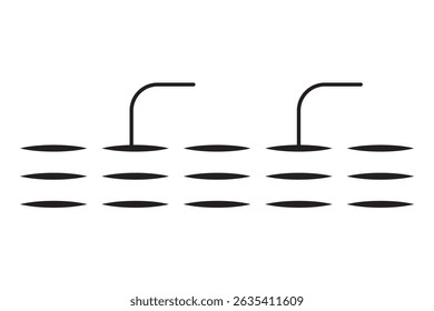 Swimming Pool and Man Icon. Vector Icon swimming man logo icon vector illustration. Eps 10