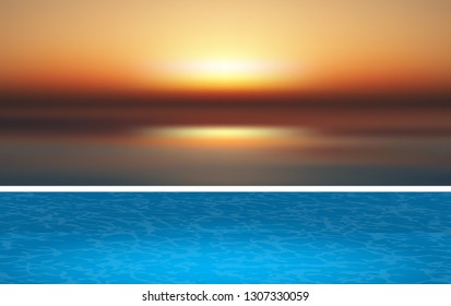 swimming pool on the beach