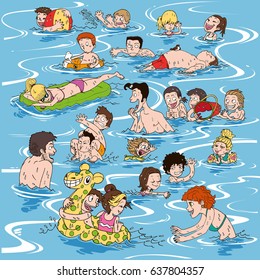 Swimming pool people