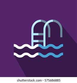 swimming pool purple