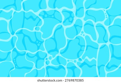 Swimming pool ripple water texture surface background.Summer, ocean, sea, marine wave abstract background.Vector graphic illustration.