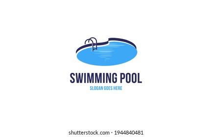 Swimming Pool Service, Aqua Logo Design Vector