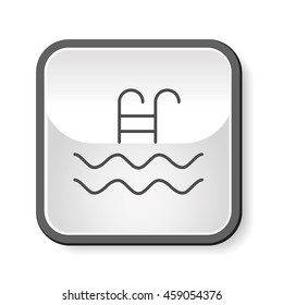 swimming pool sign icon