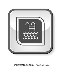 swimming pool sign icon