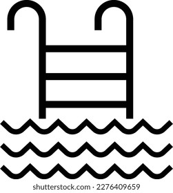 Swimming Pool Sign Single Icon