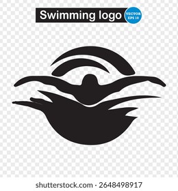 Swimming Pool Silhouette. Swim icon
Vector illustration. Eps 10