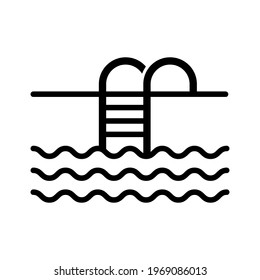Swimming, pool, swim Icon vector image. Can be used for Summer and Holidays. Suitable for mobile apps, web apps and print media.