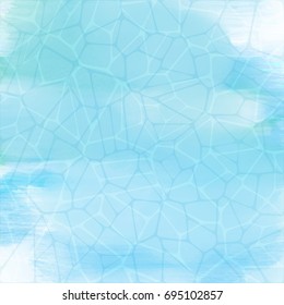 Swimming pool texture on a watercolour background