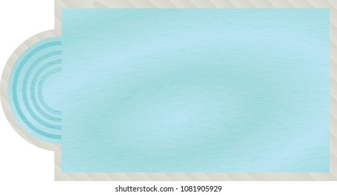Swimming pool. top view. vector illustration