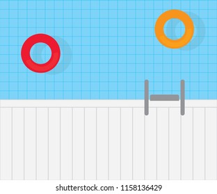 swimming pool top view- vector illustration