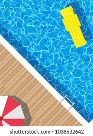 swimming pool top view vertical background