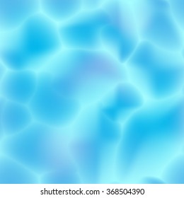 Swimming pool underwater seamless caustic texture. Vector water pattern. 