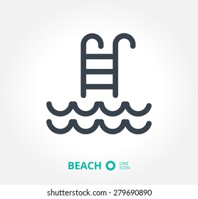 A Swimming Pool Vector Icon