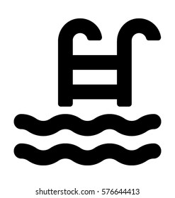Swimming Pool Vector Icon