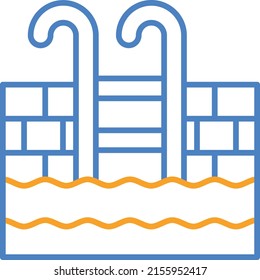 Icono vector Piscina. Se puede usar para imprimir, móviles y aplicaciones web.
