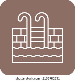 Swimming Pool vector icon. Can be used for printing, mobile and web applications.