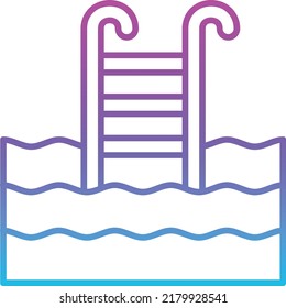 Swimming Pool vector icon. Can be used for printing, mobile and web applications.
