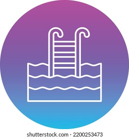 Swimming Pool vector icon. Can be used for printing, mobile and web applications.