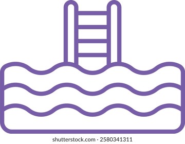 Swimming Pool vector icon. Can be used for printing, mobile and web applications.