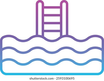 Swimming Pool vector icon. Can be used for printing, mobile and web applications.