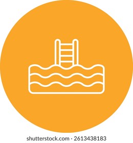 Swimming Pool vector icon. Can be used for printing, mobile and web applications.