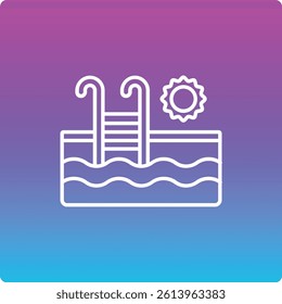 Swimming Pool vector icon. Can be used for printing, mobile and web applications.