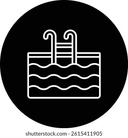 Swimming Pool vector icon. Can be used for printing, mobile and web applications.
