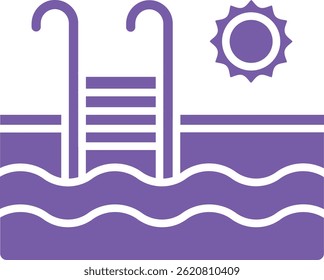 Swimming Pool vector icon. Can be used for printing, mobile and web applications.