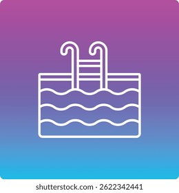 Swimming Pool vector icon. Can be used for printing, mobile and web applications.