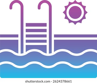 Swimming Pool vector icon. Can be used for printing, mobile and web applications.
