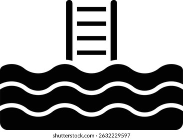 Swimming Pool vector icon. Can be used for printing, mobile and web applications.