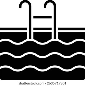 Swimming Pool vector icon. Can be used for printing, mobile and web applications.