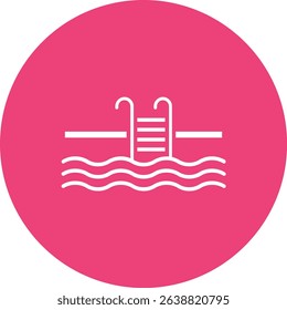 Swimming Pool vector icon. Can be used for printing, mobile and web applications.