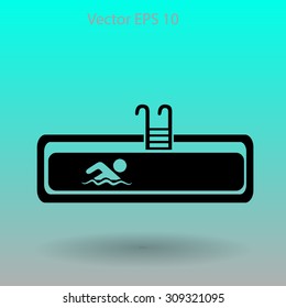 Swimming pool vector illustration