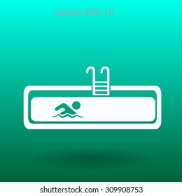 Swimming pool vector illustration
