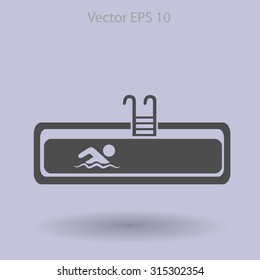 Swimming pool vector illustration