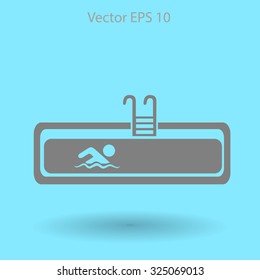 Swimming pool vector illustration
