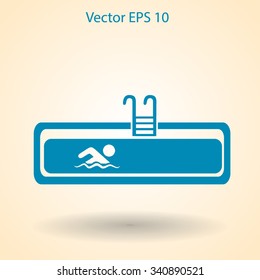 Swimming pool vector illustration