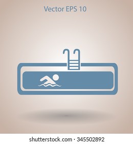 Swimming pool vector illustration